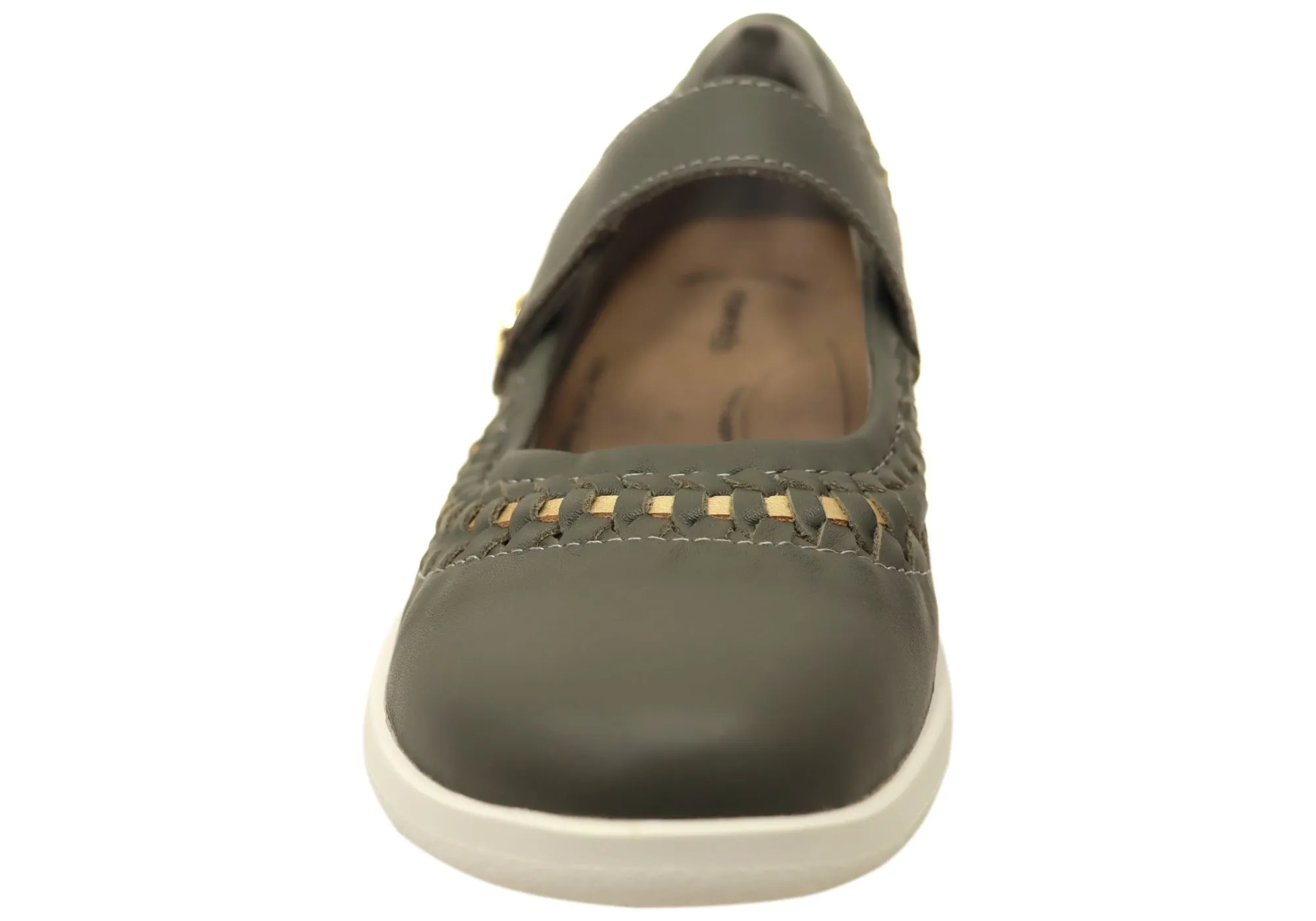 Homyped Sierra Sommer Damen Leder Bequeme Mary Jane Schuhe Homyped Schuhe
