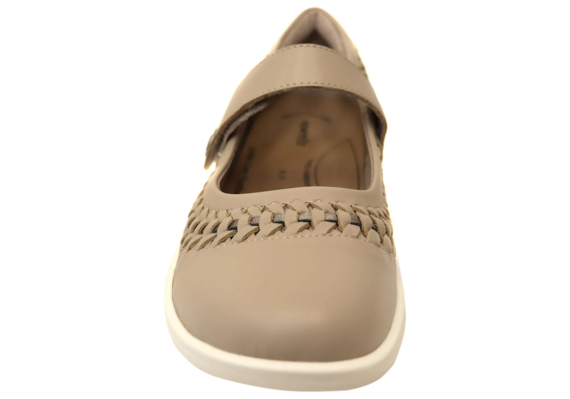 Homyped Sierra Sommer Damen Leder Weite Passform Mary Jane Schuhe Homyped Schuhe