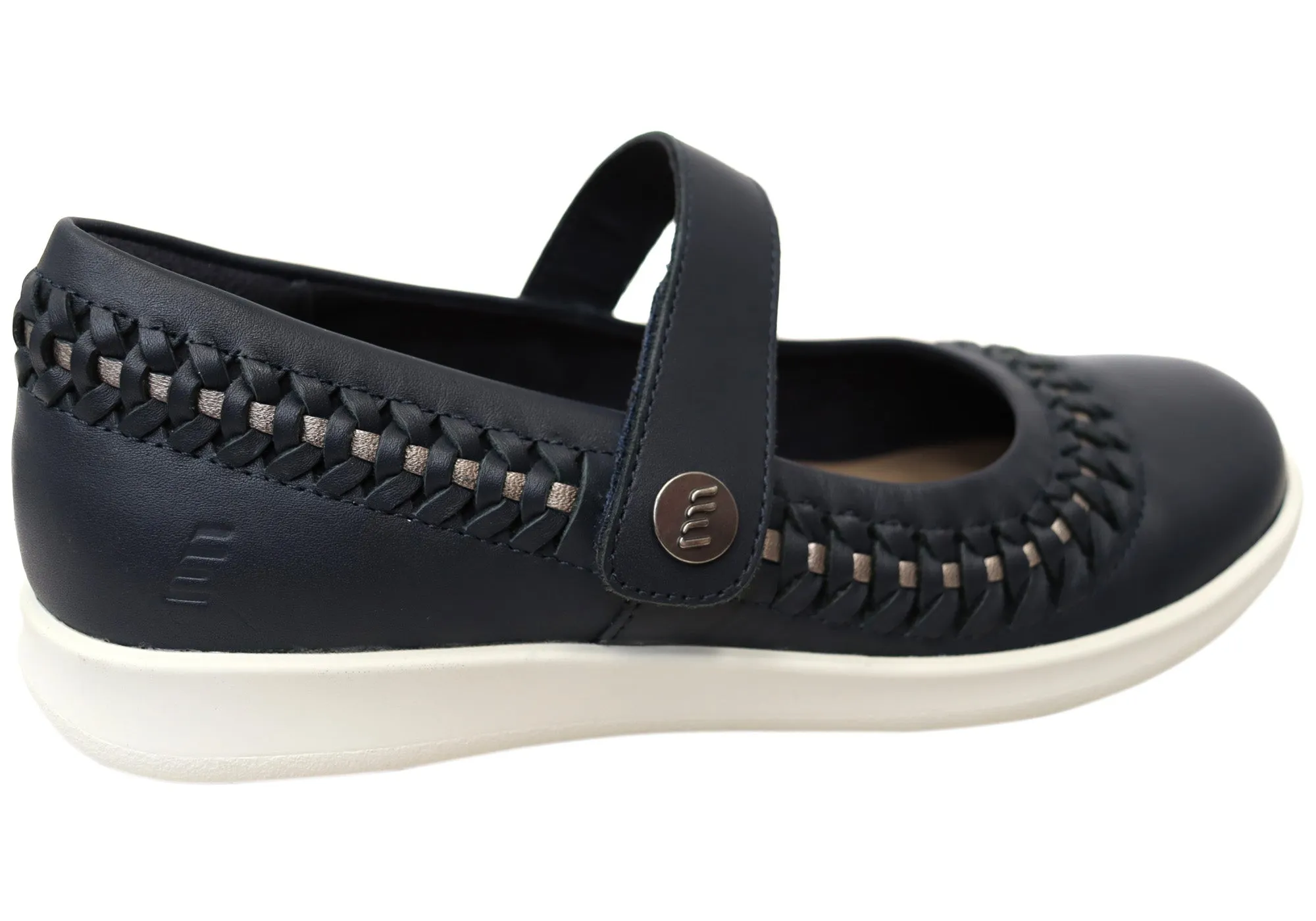 Homyped Sierra Sommer Damen Leder Weite Passform Mary Jane Schuhe Homyped Schuhe