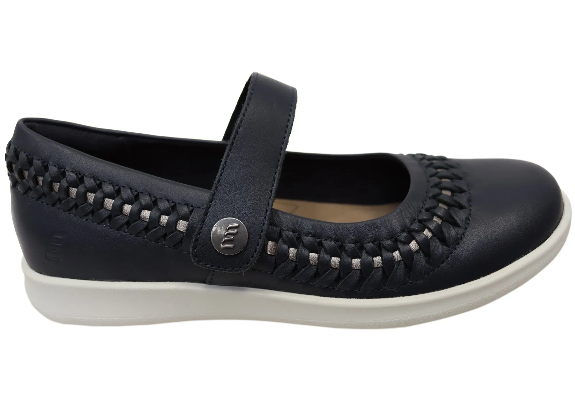 Homyped Sierra Sommer Damen Leder Weite Passform Mary Jane Schuhe Homyped Schuhe