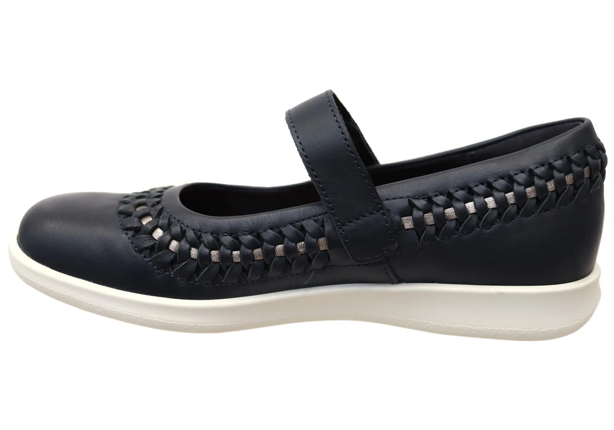 Homyped Sierra Sommer Damen Leder Weite Passform Mary Jane Schuhe Homyped Schuhe