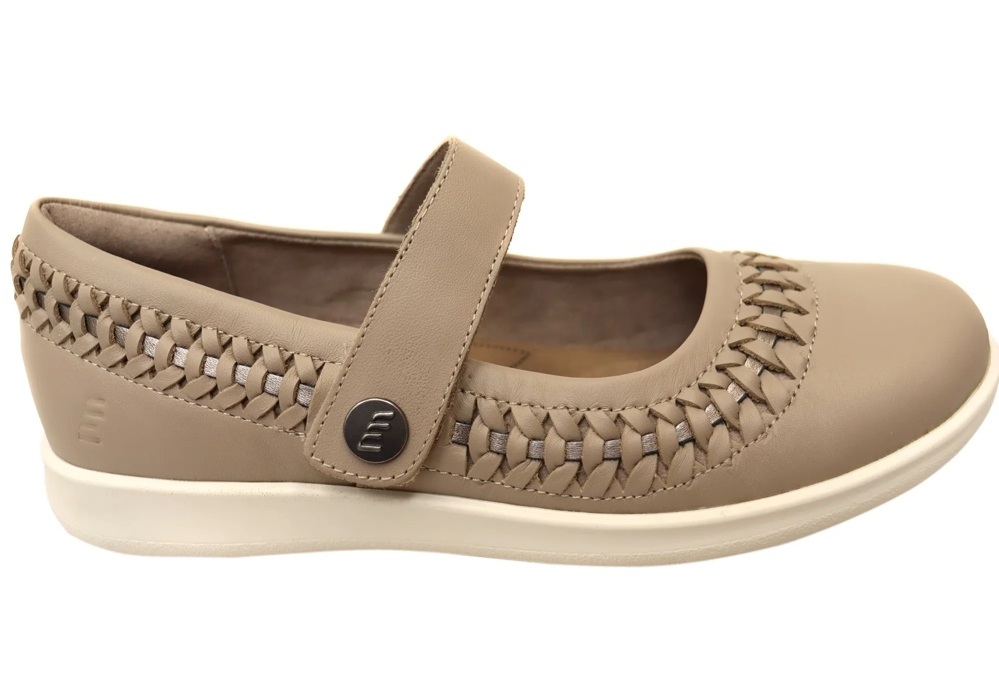 Homyped Sierra Sommer Damen Leder Weite Passform Mary Jane Schuhe Homyped Schuhe