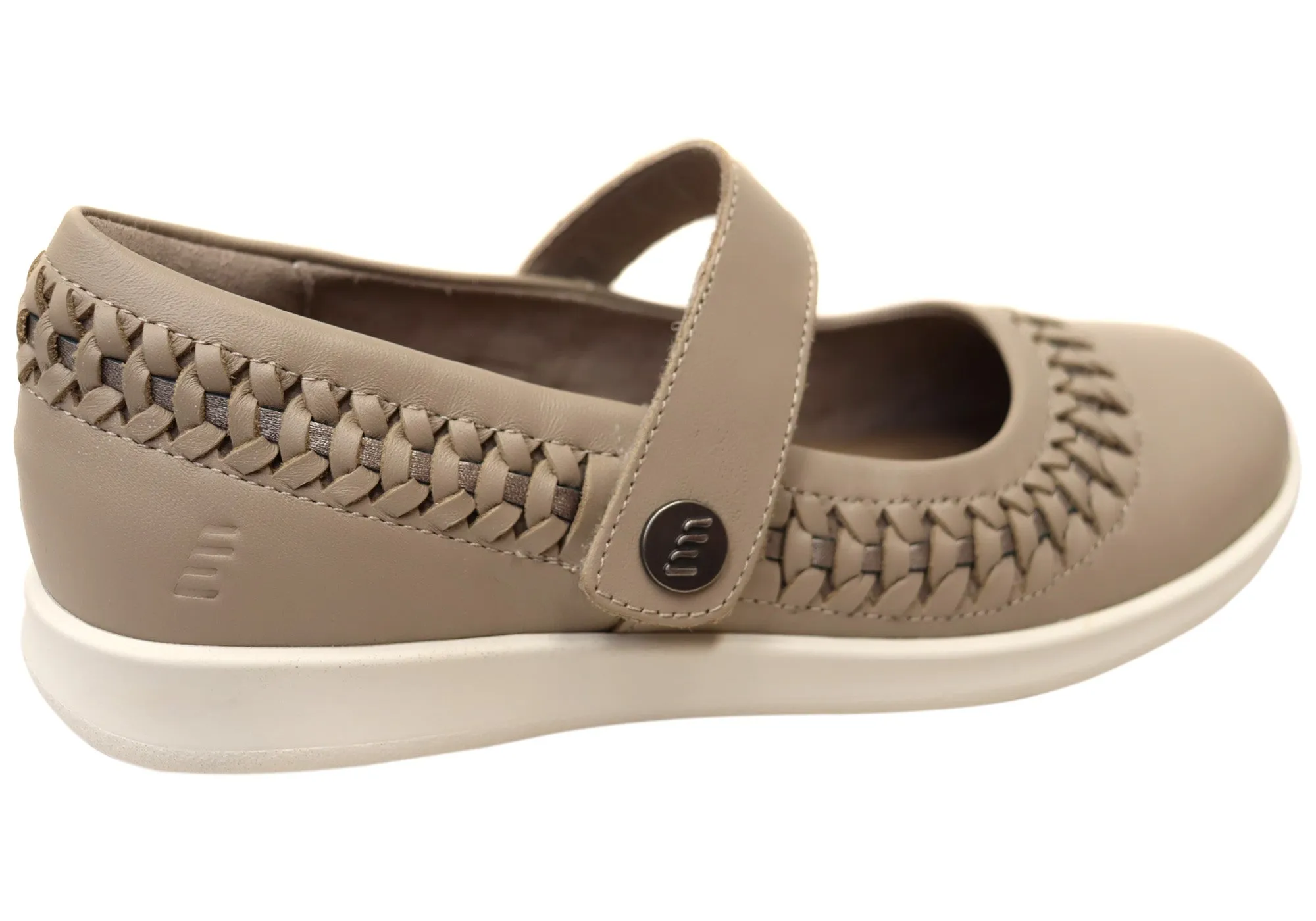 Homyped Sierra Sommer Damen Leder Weite Passform Mary Jane Schuhe Homyped Schuhe