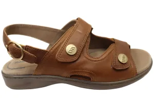 Homyped Waverley Damen-Sandalen mit unterstützendem Komfort, Leder, Weite Passform