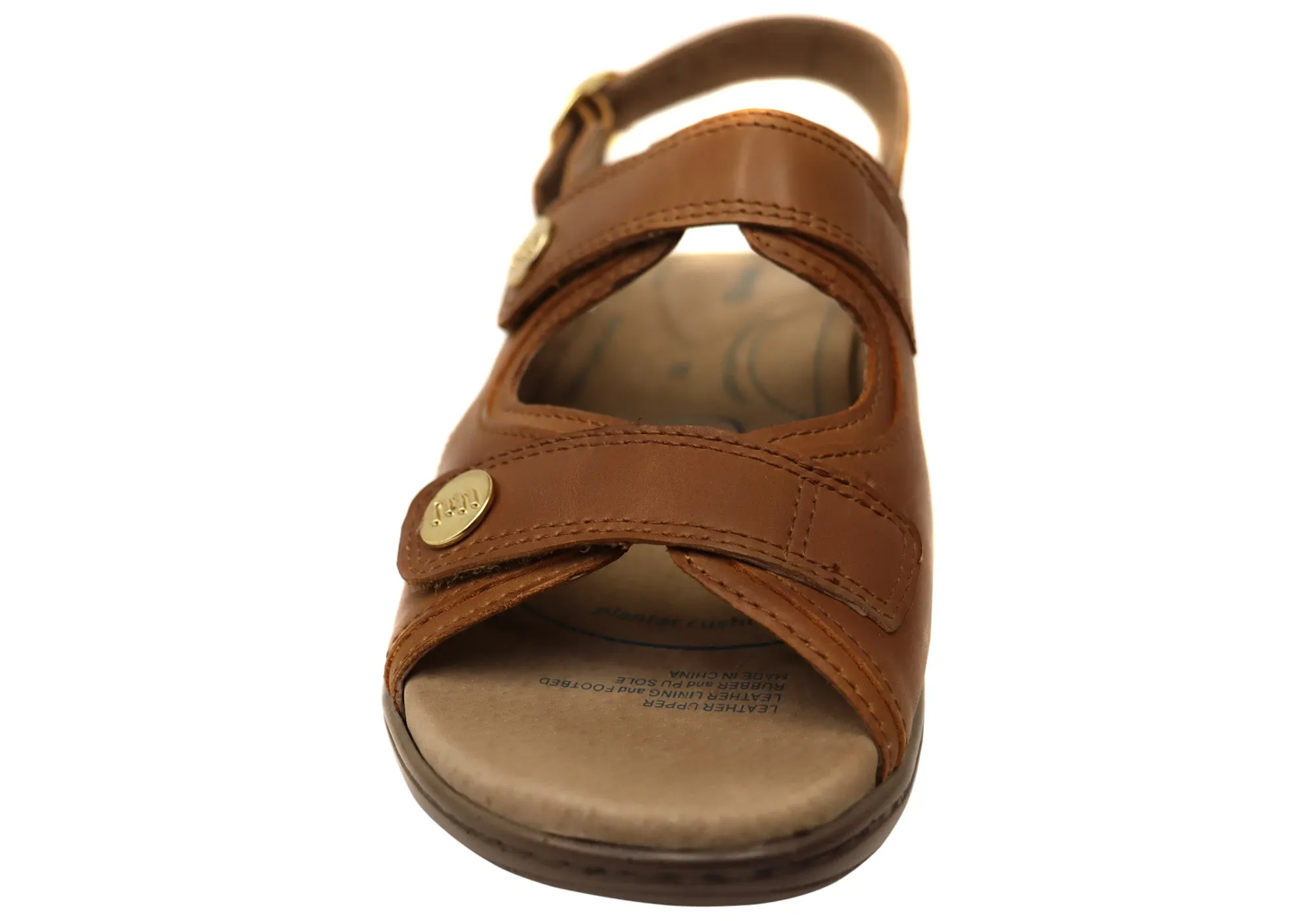 Homyped Waverley Damen-Sandalen mit unterstützendem Komfort, Leder, Weite Passform