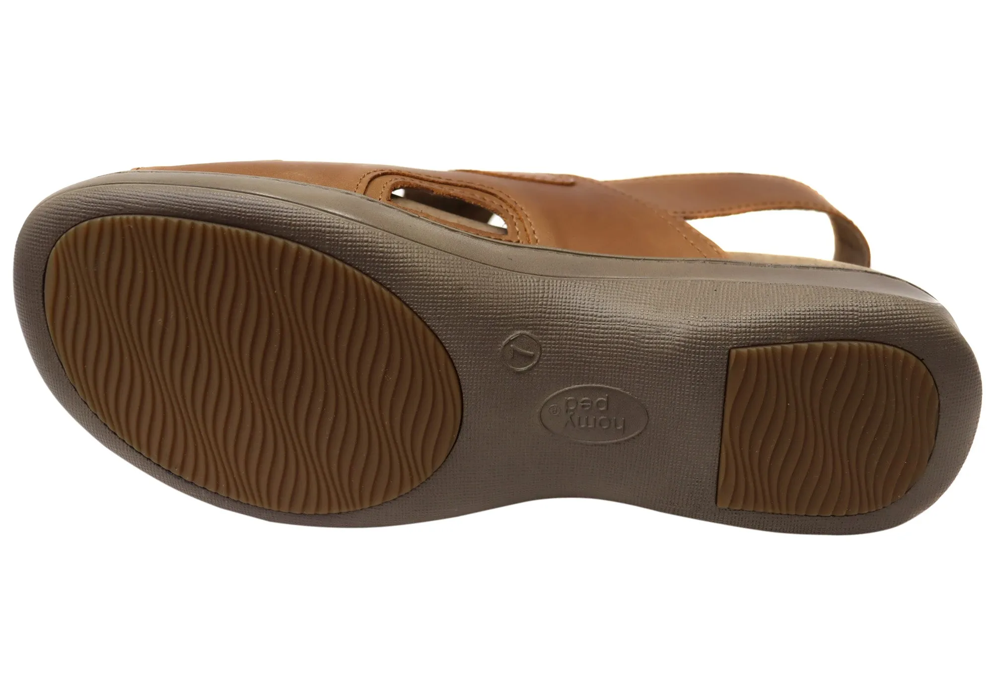Homyped Waverley Damen-Sandalen mit unterstützendem Komfort, Leder, Weite Passform