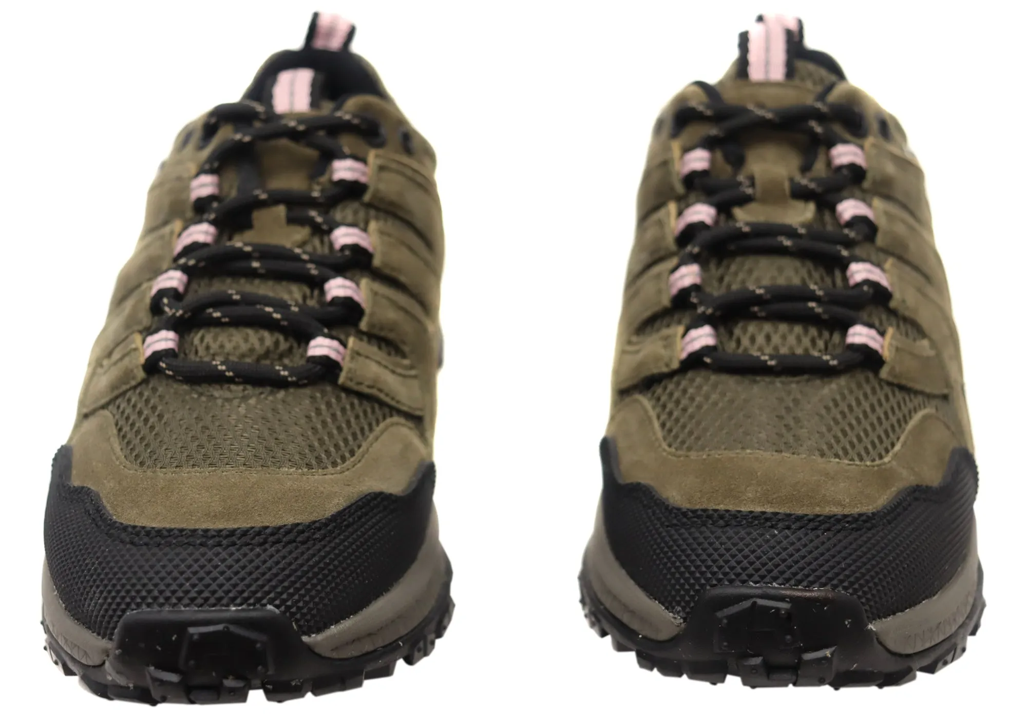 Hush Puppies Kambara Damen Olive Bequeme Lederschnürschuhe Hush Puppies Schuhe