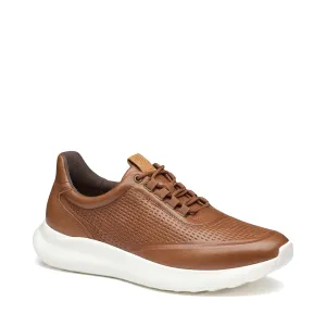 Johnston & Murphy Herren Amherst 2.0 Prägedesign U-Ausschnitt Krawatte in Hellbraun