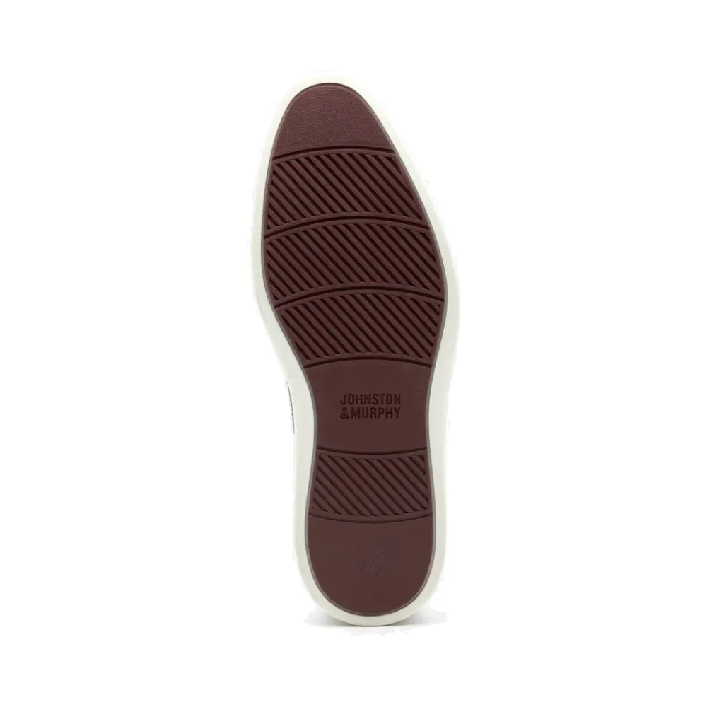 Johnston & Murphy Herren Brody Cap Toe in Braun Handgefärbtem Leder