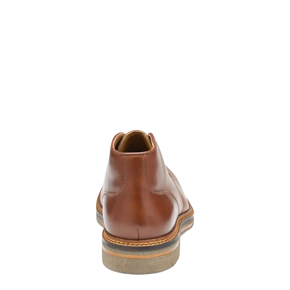Johnston & Murphy Herren Calder Leder Chukka Stiefel in Mahagoni