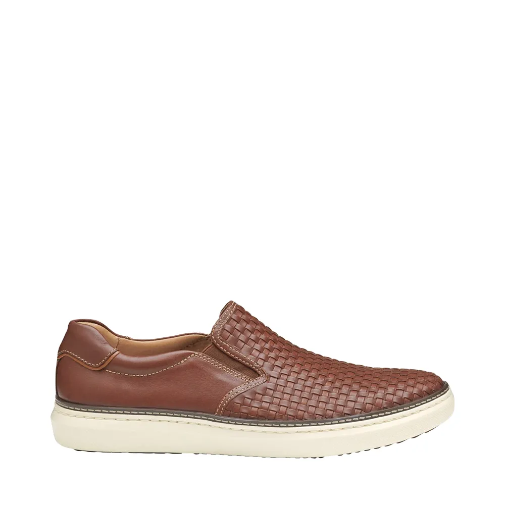 Johnston & Murphy Herren McGuffey 2 Gewebter Slip-On in Hellbraun