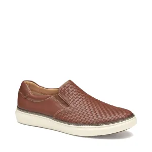 Johnston & Murphy Herren McGuffey 2 Gewebter Slip-On in Hellbraun