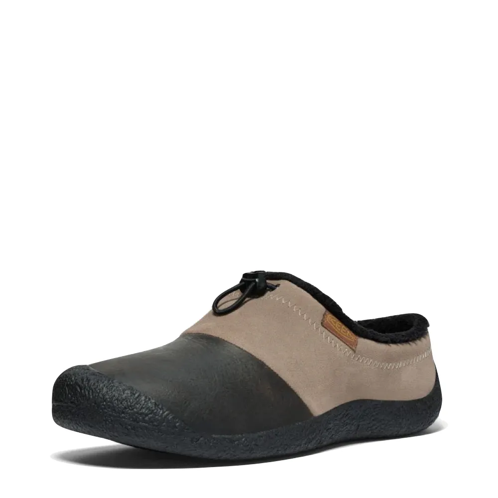 KEEN Herren Howser III Leder-Slipper in Tigeroptik/Flaschengrün