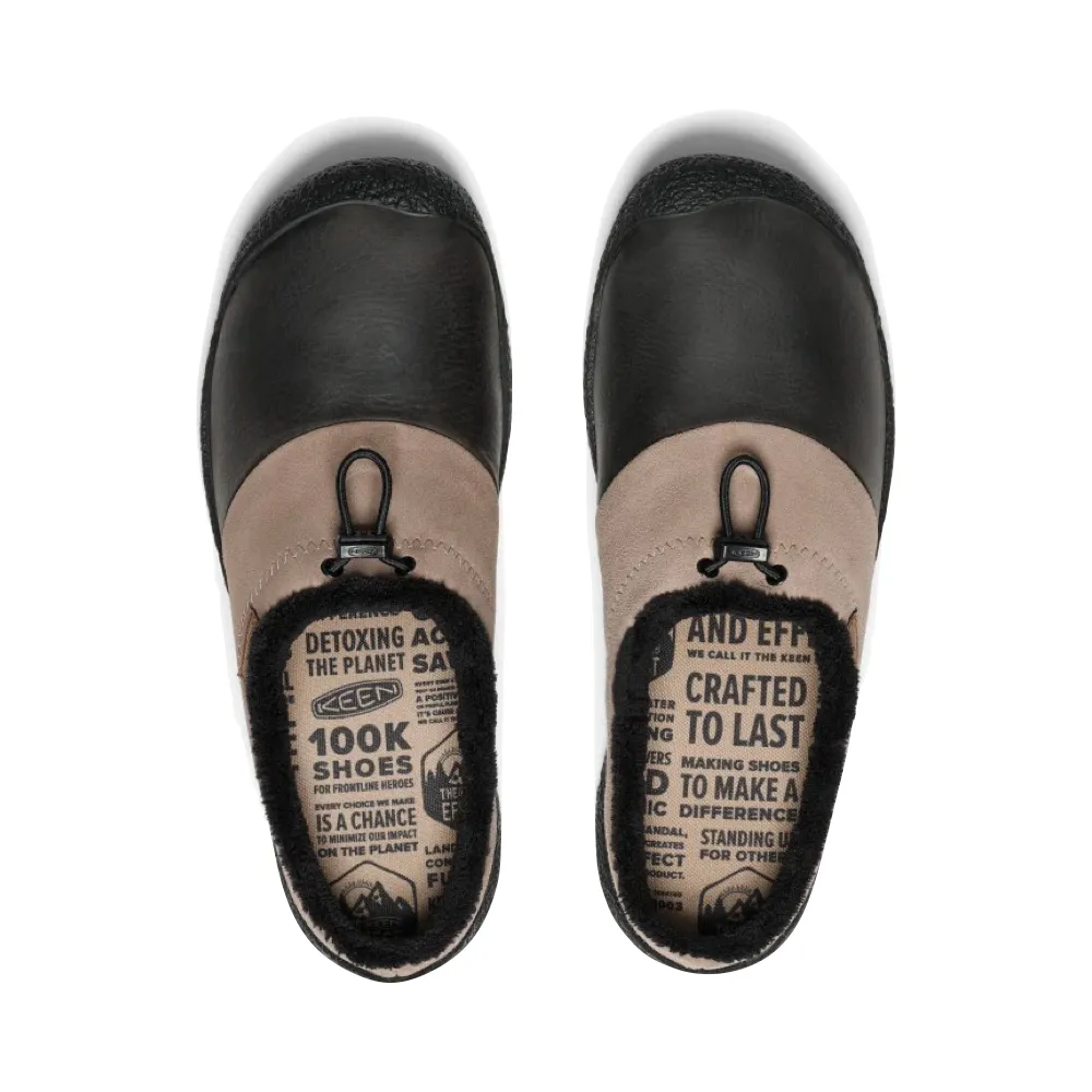 KEEN Herren Howser III Leder-Slipper in Tigeroptik/Flaschengrün