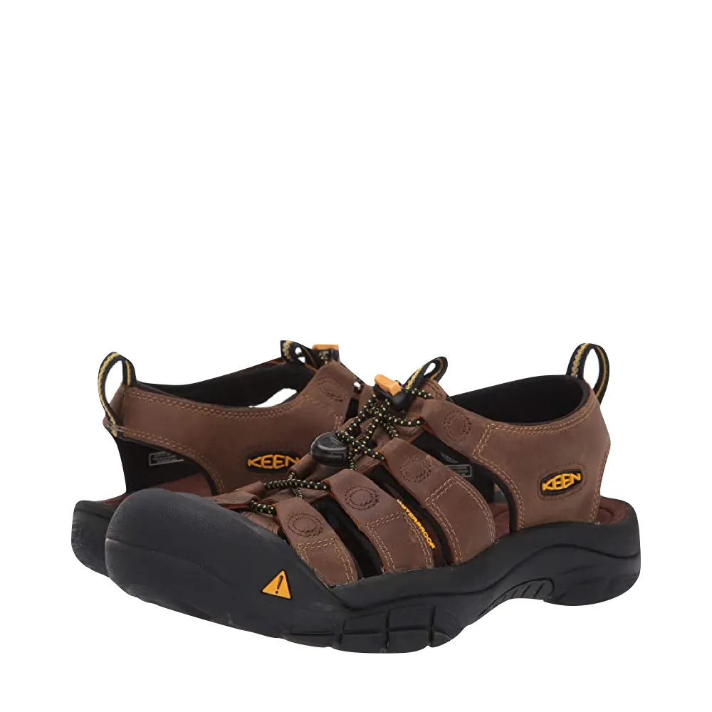KEEN Herren Newport Ledersandale in Bisonbraun