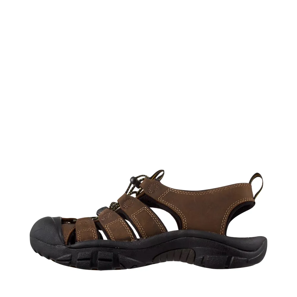 KEEN Herren Newport Ledersandale in Bisonbraun