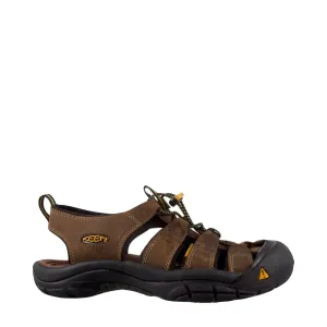 KEEN Herren Newport Ledersandale in Bisonbraun