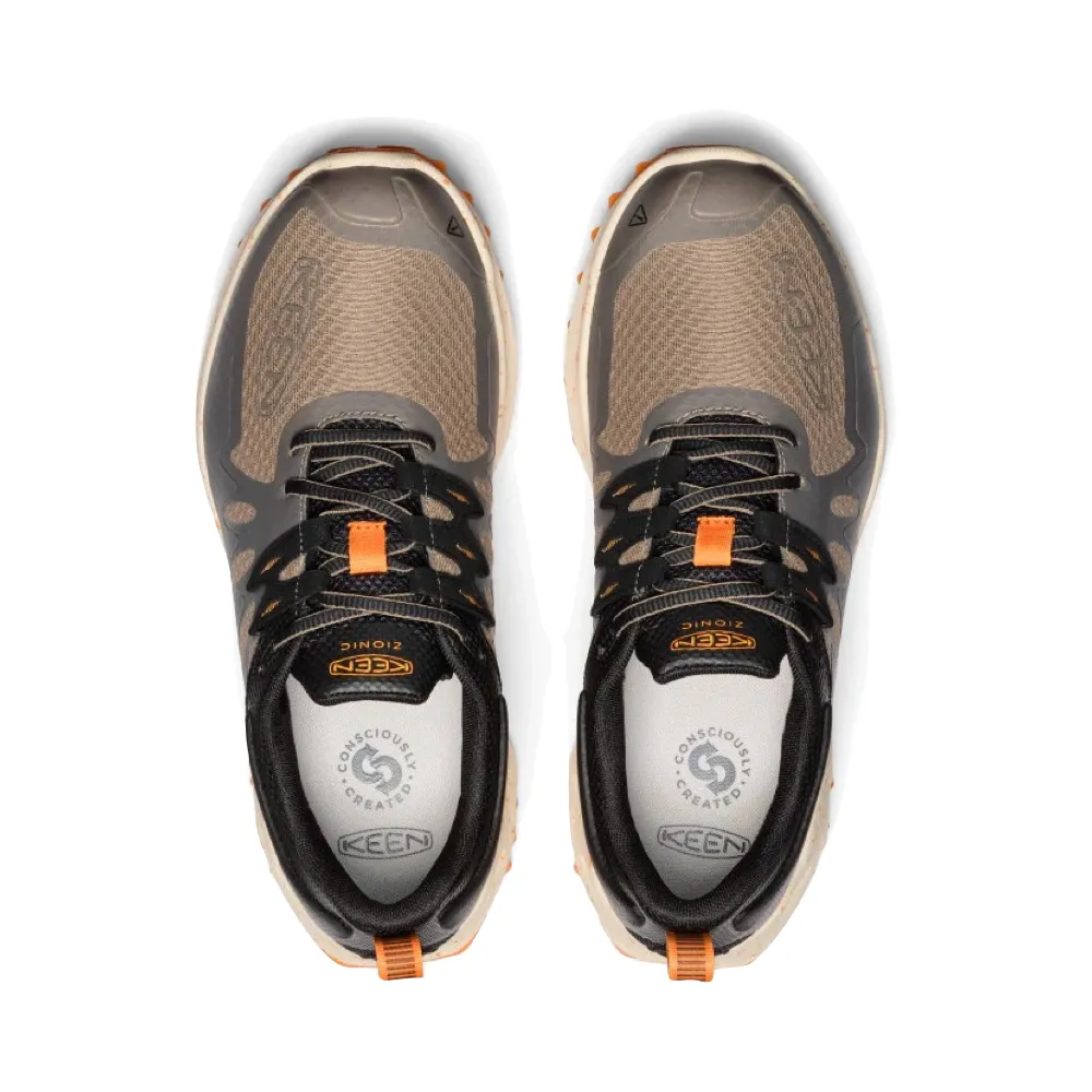 KEEN Herren Zionic wasserdichte Wander-Sneaker in Tigerung/Hellringelb