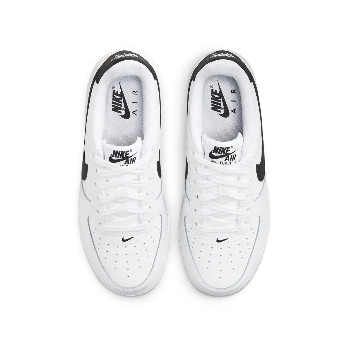 Kids Air Force 1 'Weiß Schwarz'
