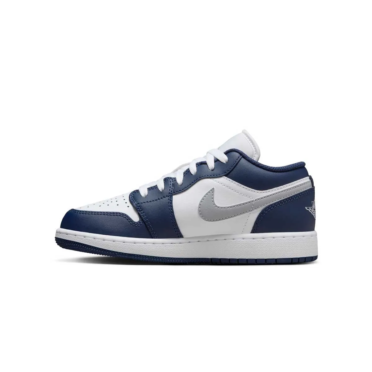 Kids Air Jordan 1 Low 'Mitternachtsblau Weiß'