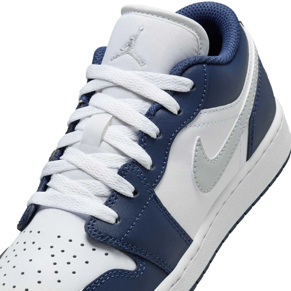 Kids Air Jordan 1 Low 'Mitternachtsblau Weiß'
