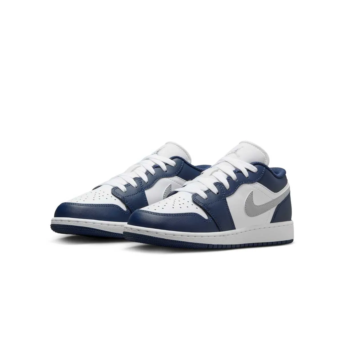 Kids Air Jordan 1 Low 'Mitternachtsblau Weiß'