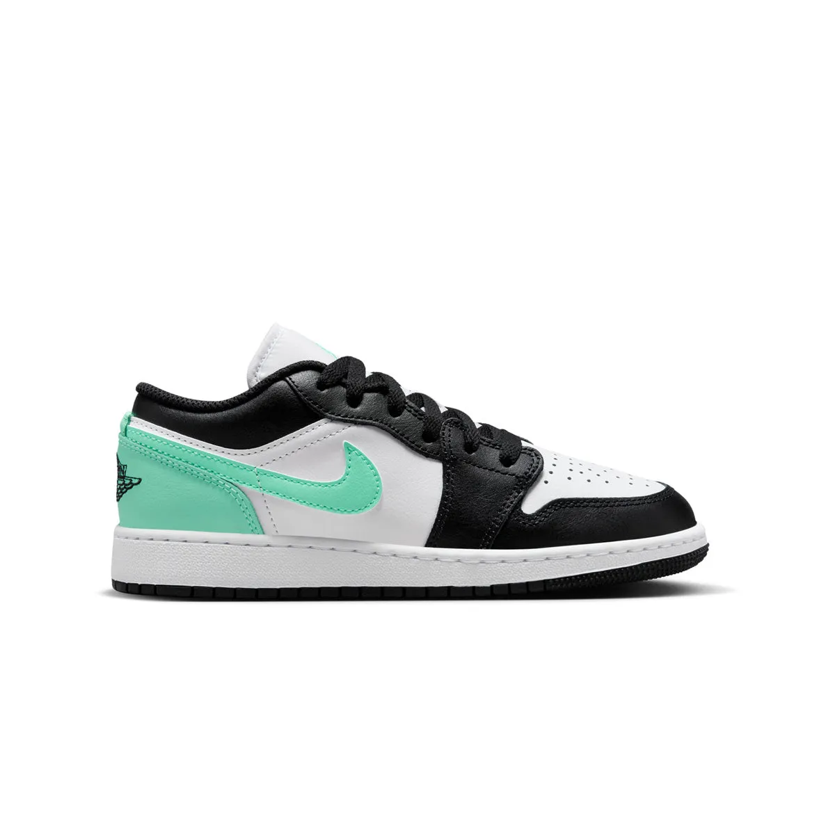 Kids Air Jordan 1 Low 'Weiß Grün Leuchten'