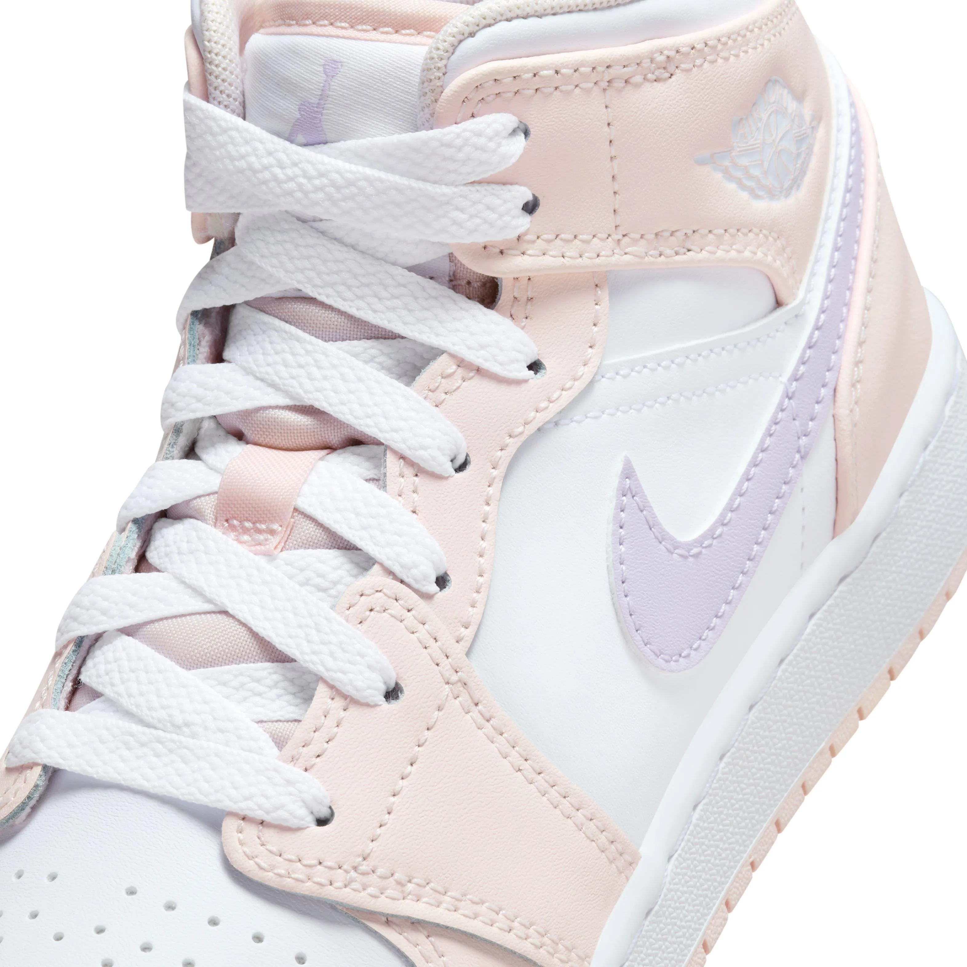 Kids Air Jordan 1 Mid 'Rosa Wäsche'