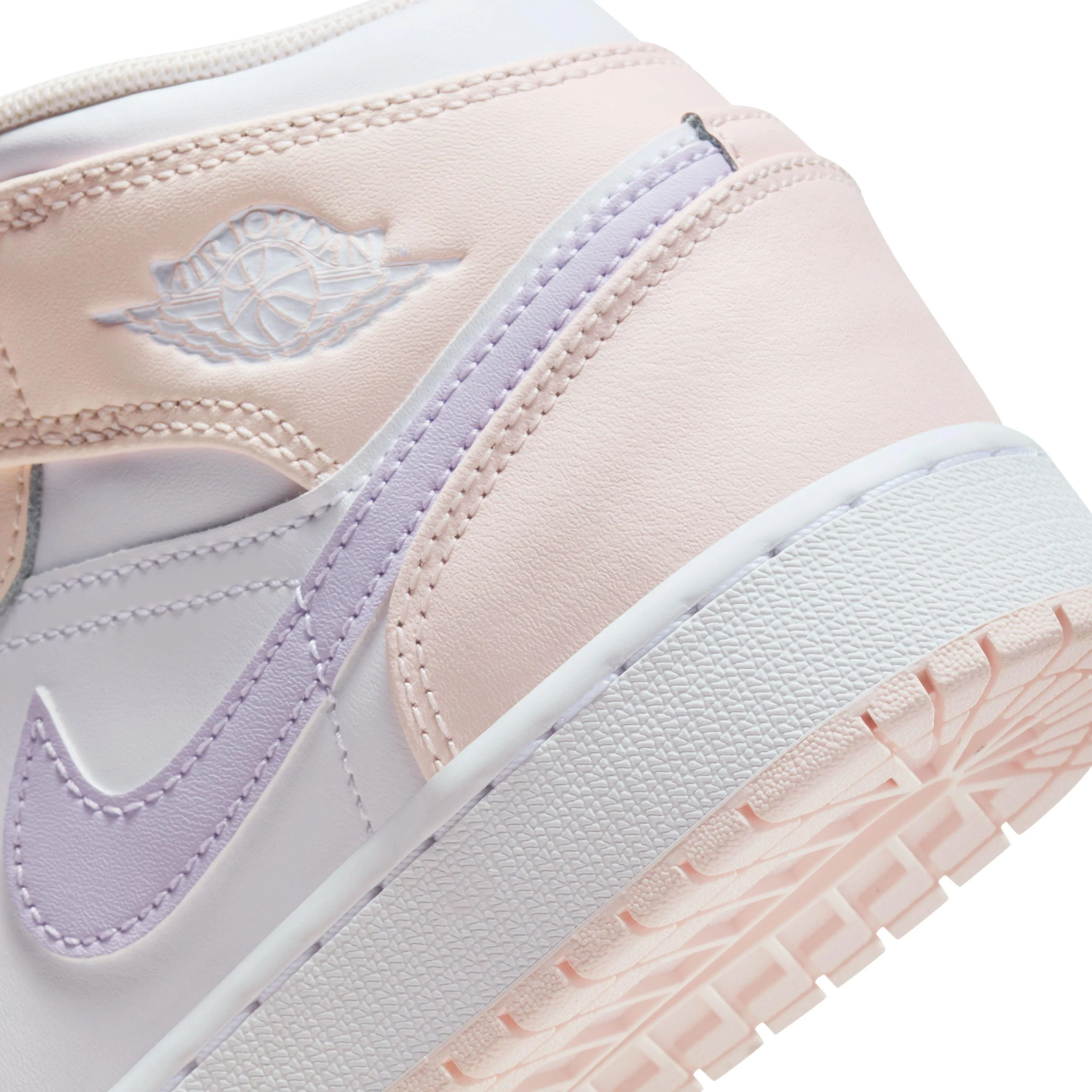 Kids Air Jordan 1 Mid 'Rosa Wäsche'