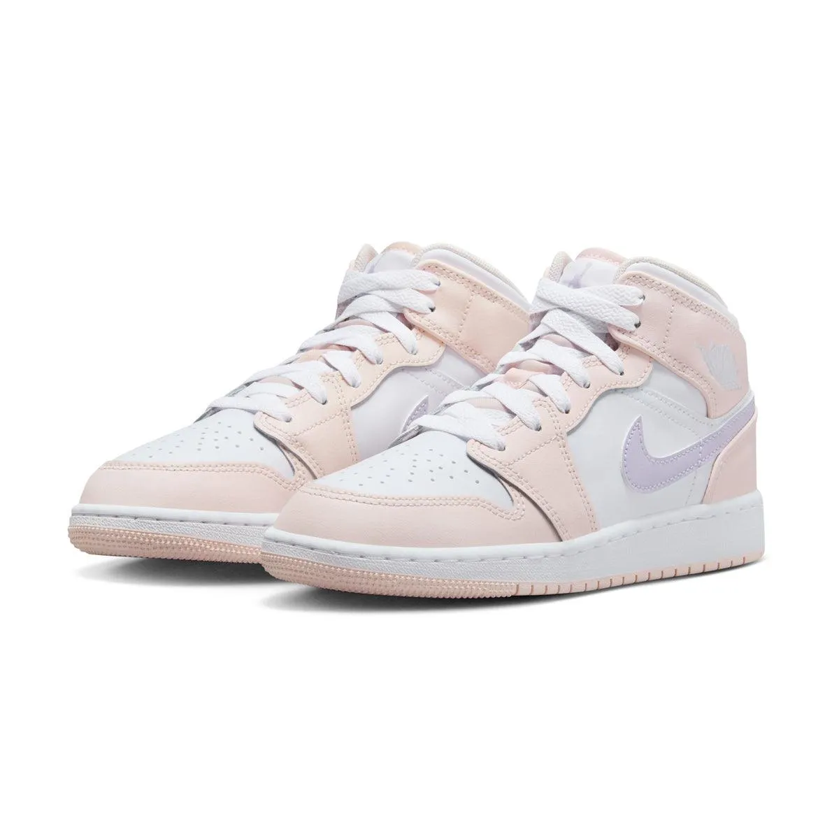 Kids Air Jordan 1 Mid 'Rosa Wäsche'