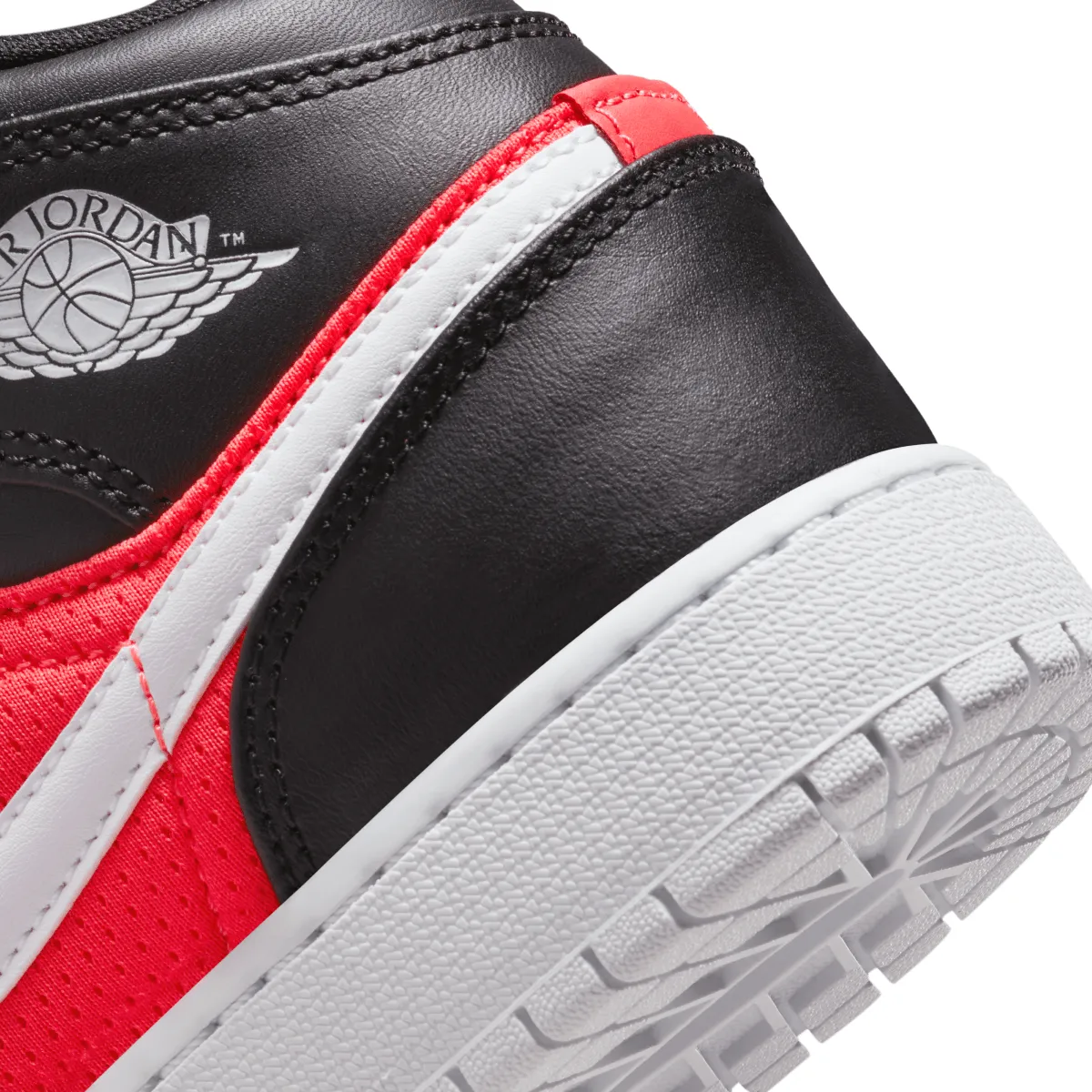 Kids Air Jordan 1 Mid SE 'Weiß Schwarz Infrarot'