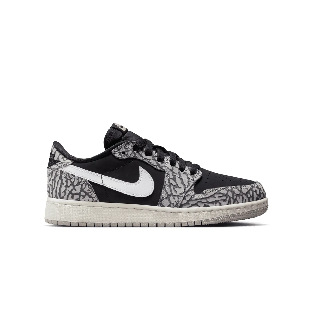 Kid's Air Jordan 1 Retro Low OG 'Schwarzer Elefant'