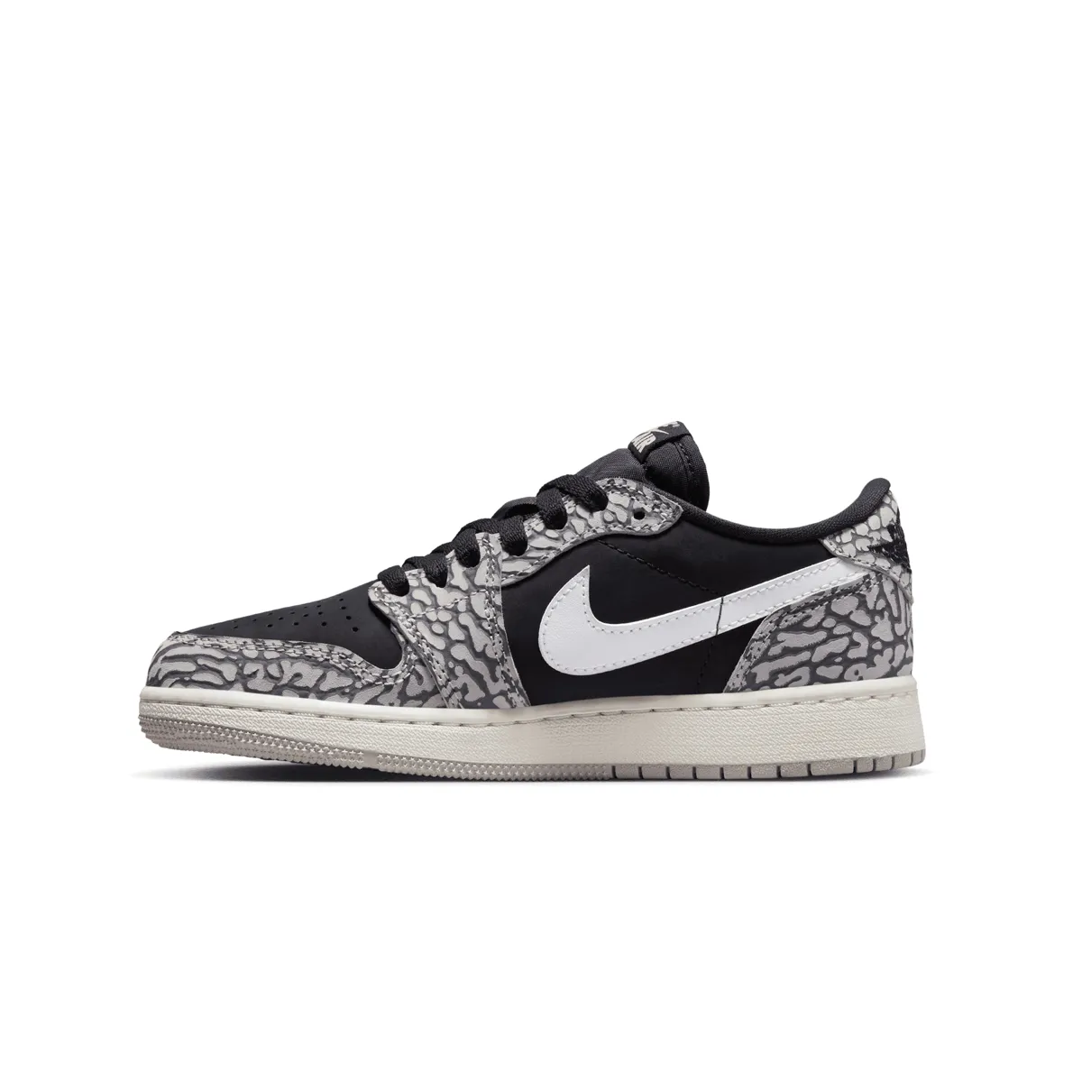 Kid's Air Jordan 1 Retro Low OG 'Schwarzer Elefant'