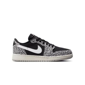 Kid's Air Jordan 1 Retro Low OG 'Schwarzer Elefant'