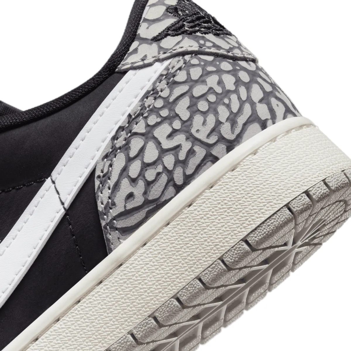 Kid's Air Jordan 1 Retro Low OG 'Schwarzer Elefant'