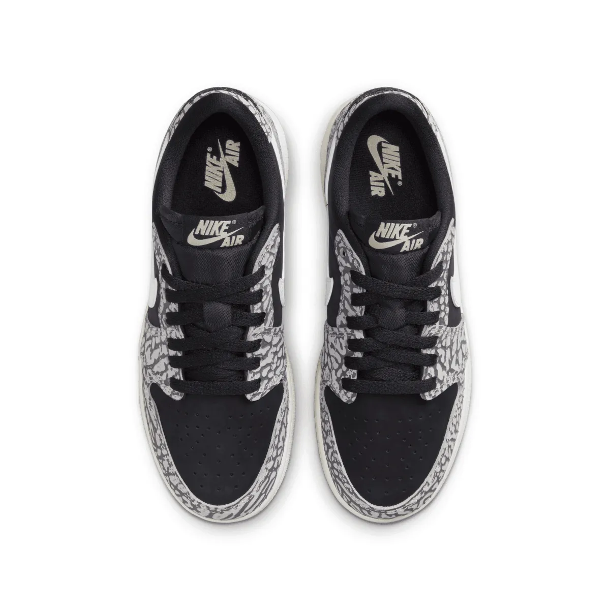 Kid's Air Jordan 1 Retro Low OG 'Schwarzer Elefant'