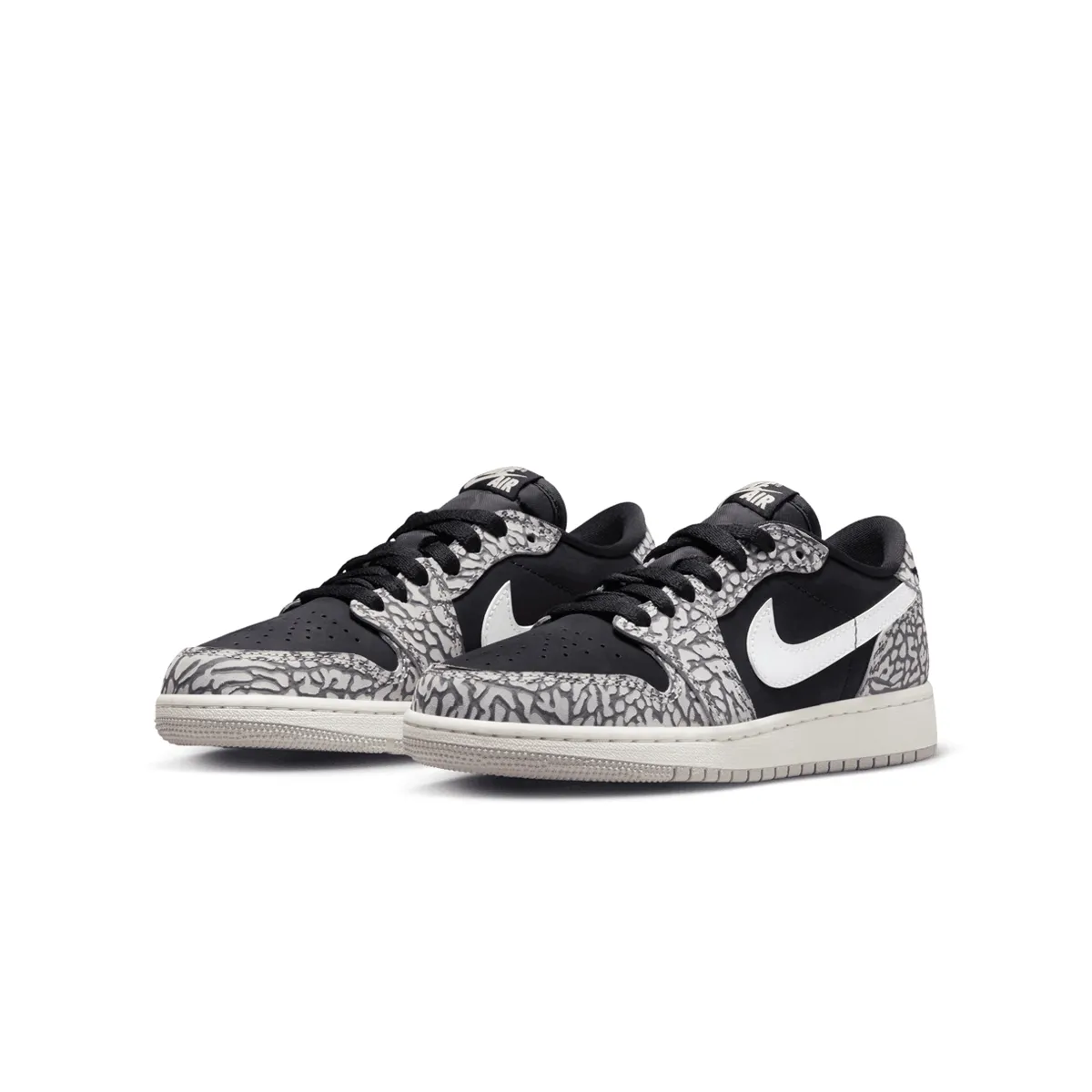 Kid's Air Jordan 1 Retro Low OG 'Schwarzer Elefant'