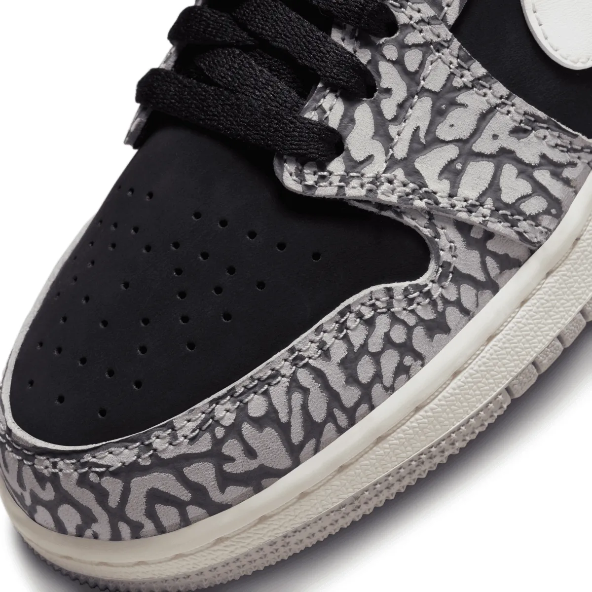 Kid's Air Jordan 1 Retro Low OG 'Schwarzer Elefant'