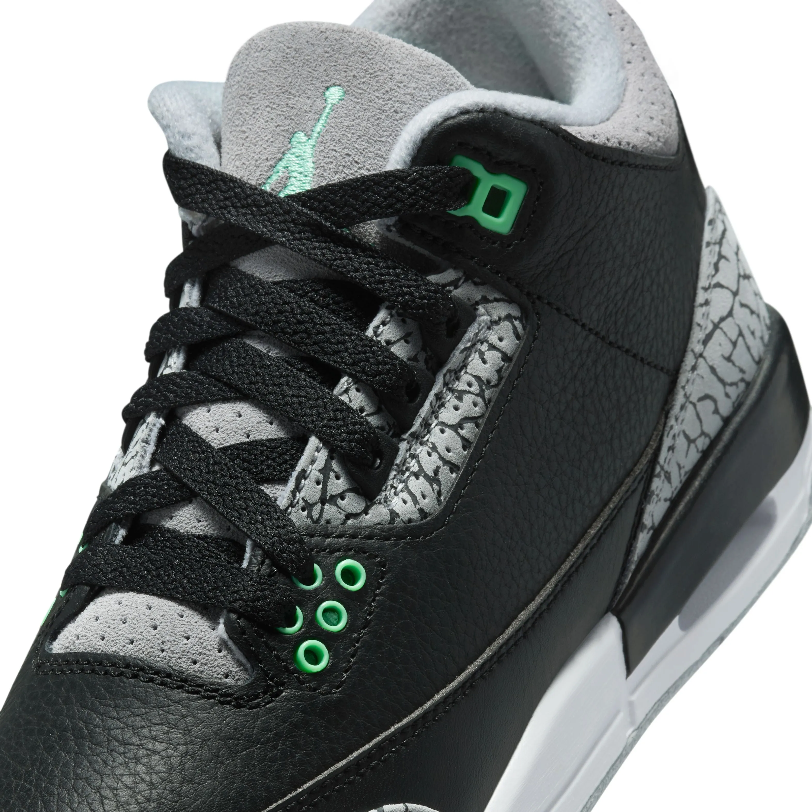 Kids Air Jordan 3 Retro 'Grünes Leuchten'