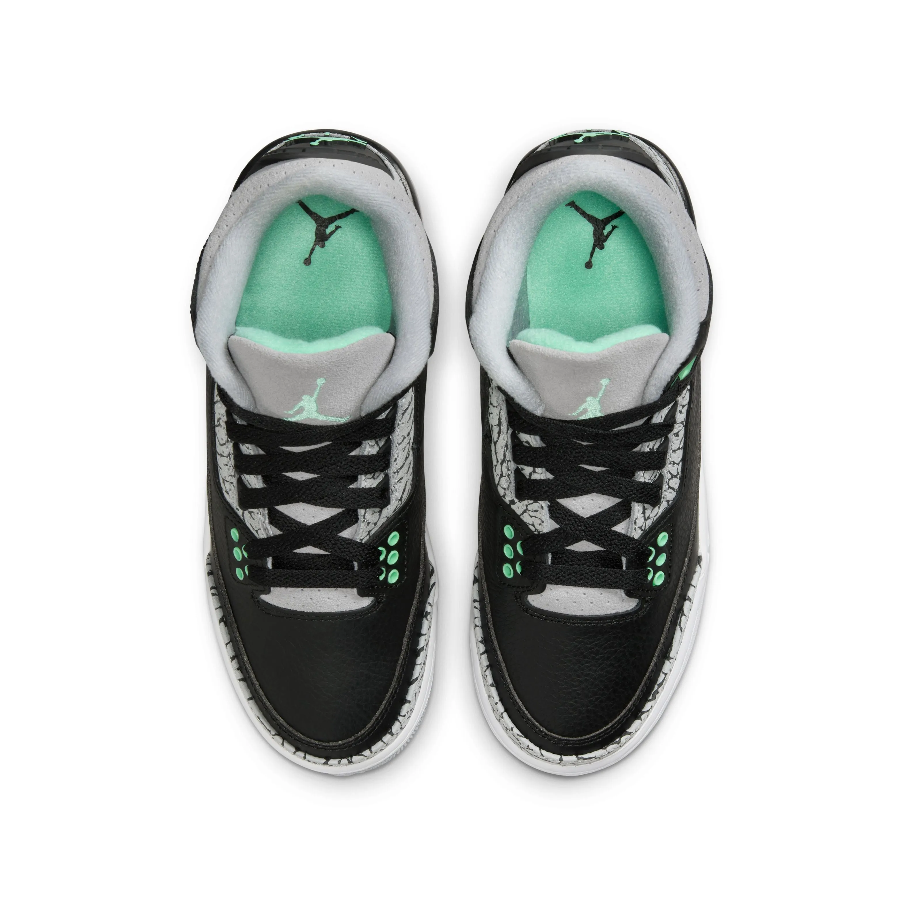 Kids Air Jordan 3 Retro 'Grünes Leuchten'
