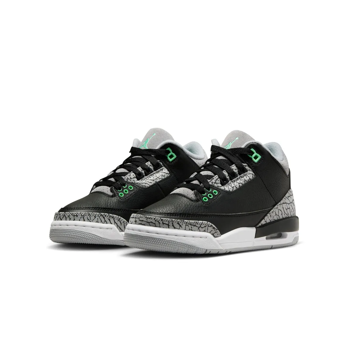 Kids Air Jordan 3 Retro 'Grünes Leuchten'