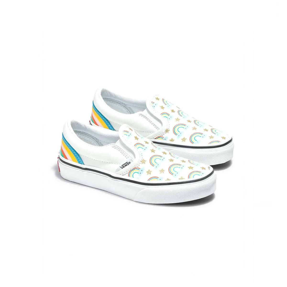 Klassischer Slip-On für Kinder 'Rad Rainbow'