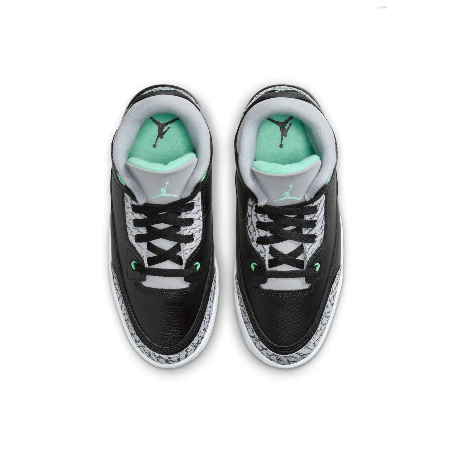 Kids Jordan 3 'Grünes Leuchten'