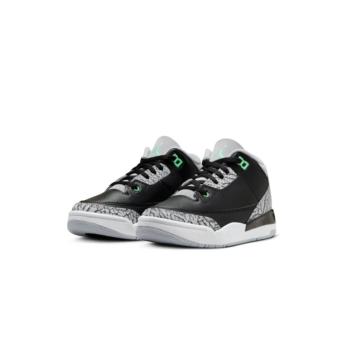 Kids Jordan 3 'Grünes Leuchten'