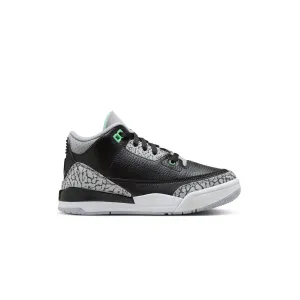 Kids Jordan 3 'Grünes Leuchten'