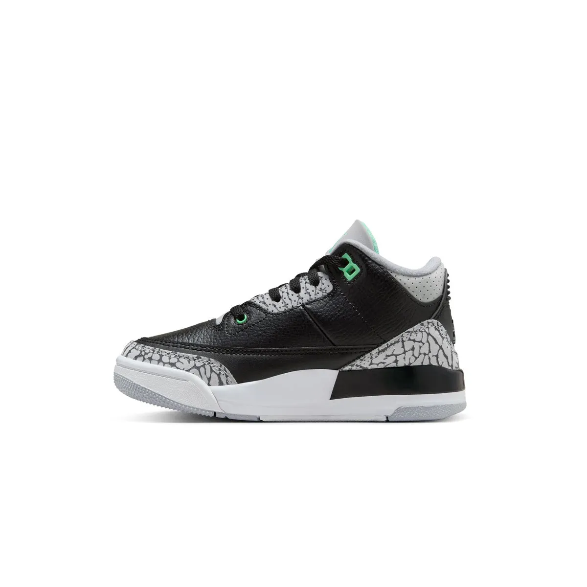 Kids Jordan 3 'Grünes Leuchten'