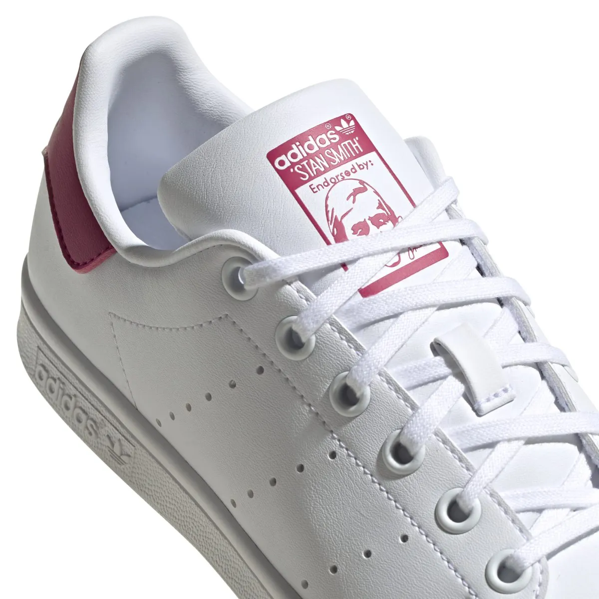 Kindermodell Stan Smith 'Weiß Knallrosa'