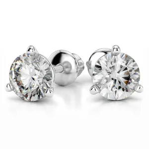 Krystal Couture Ohrringe 925 Silber Martini Stecker Ohrringe | Klar