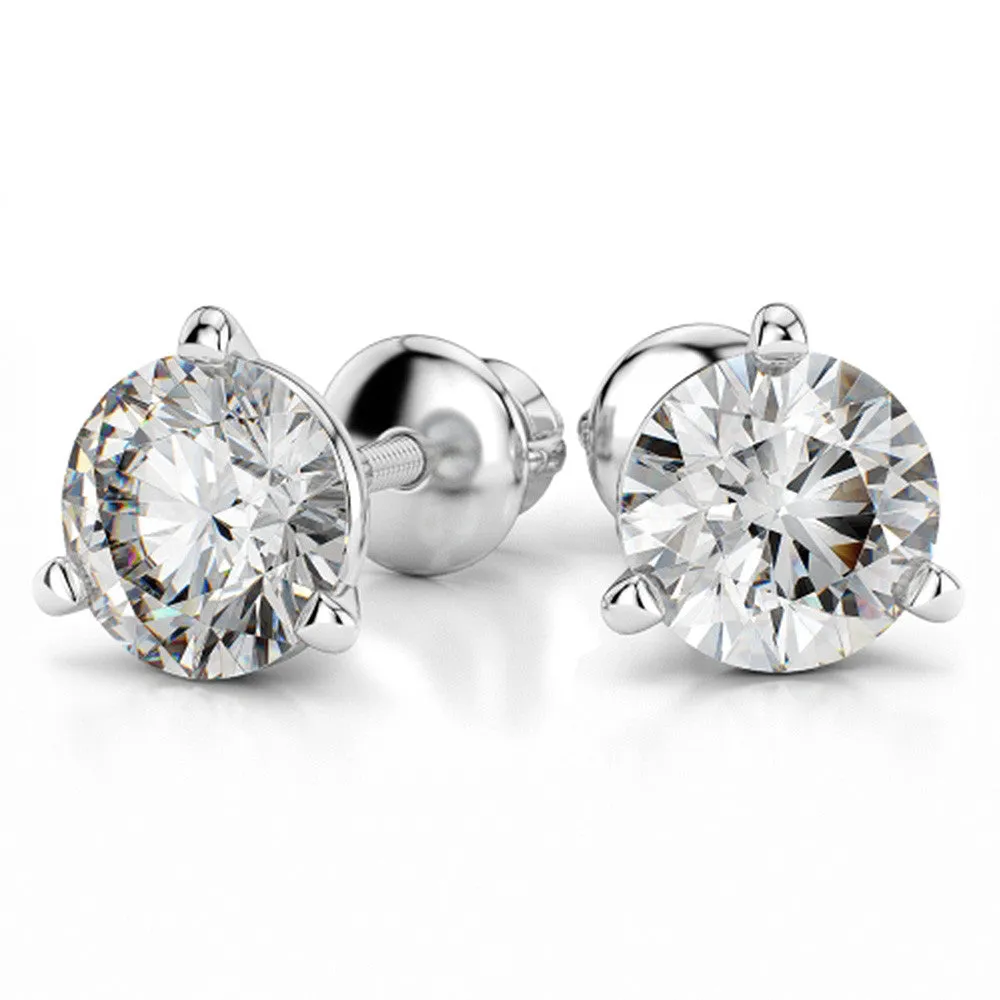 Krystal Couture Ohrringe 925 Silber Martini Stecker Ohrringe | Klar