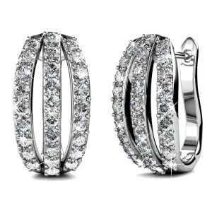 Krystal Couture Ohrringe Cambridge Leaver Stecker Ohrringe | Klar